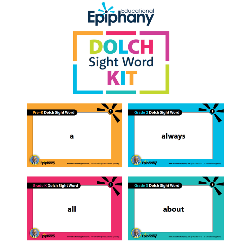 Dolch Sight Word Kit Showing Cards
