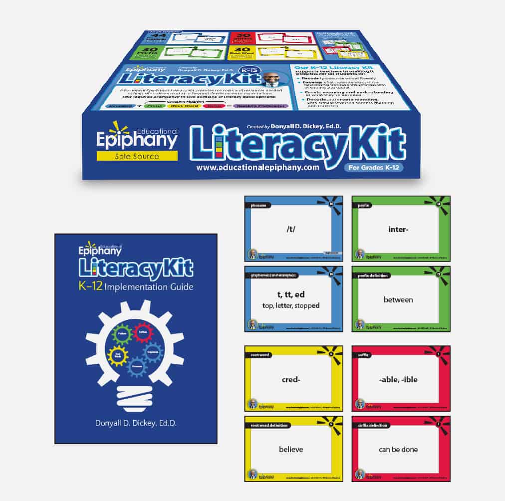 a box of Educational Epiphany Literacy Kit for Pre-K–12