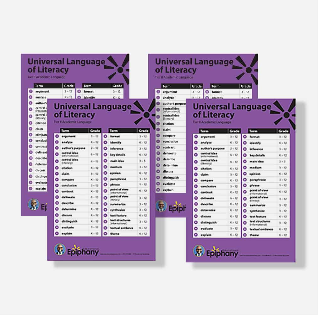 K–12 Universal Language of Literacy Snapshot Posters Kit