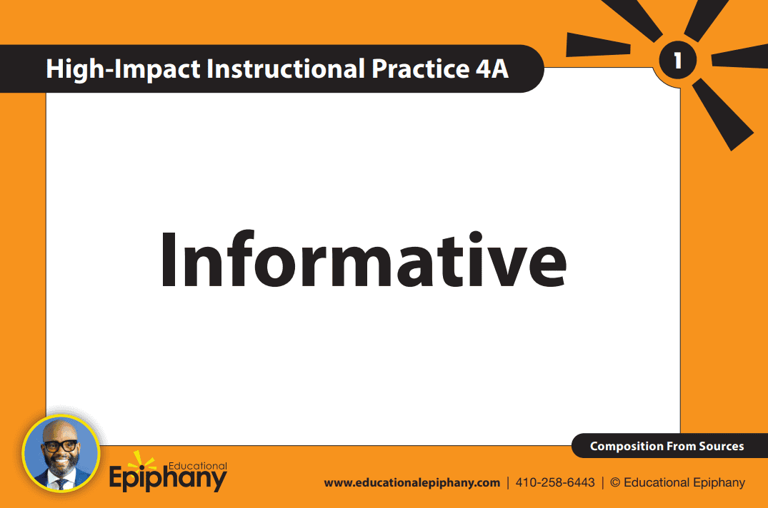 Instructional Practice #4 — Writing Cards